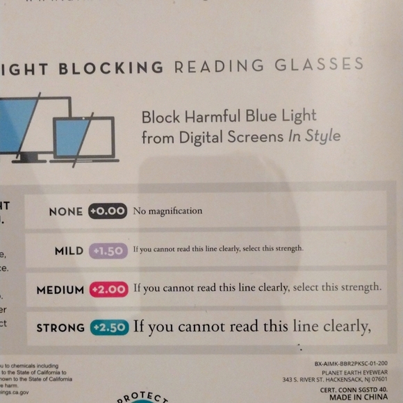 Blue Light Glasses plus Readers -Aimee Kestenberg Set Strength +2.0 NWT - Picture 6 of 7